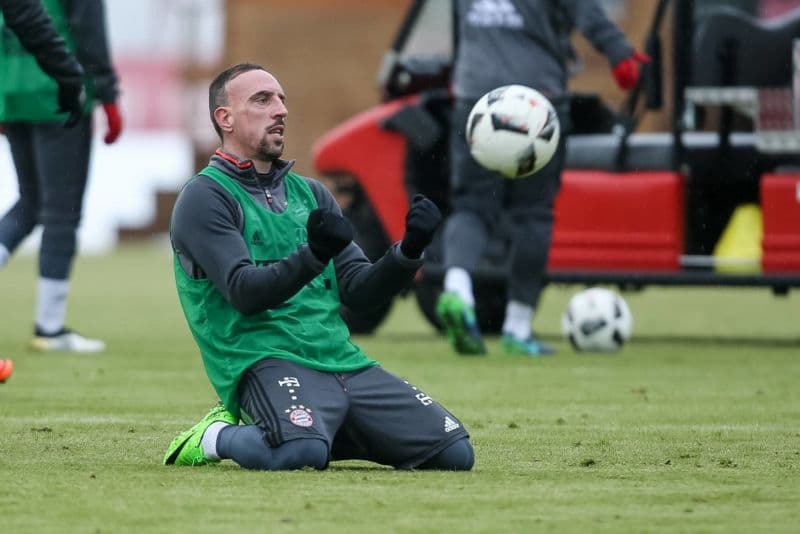 Franck Ribéry na tréninku.