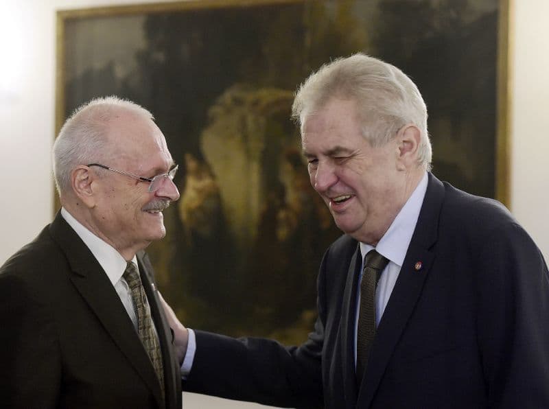 Miloš Zeman a bývalý slovenský prezident Ivan Gašparovič.