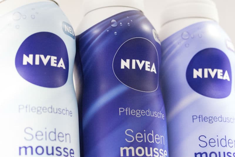 Produkty od značky Nivea. 