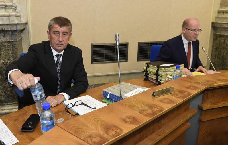 Andrej Babiš a Bohuslav Sobotka.