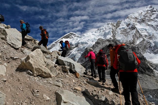 Výstup na Mount Everest.