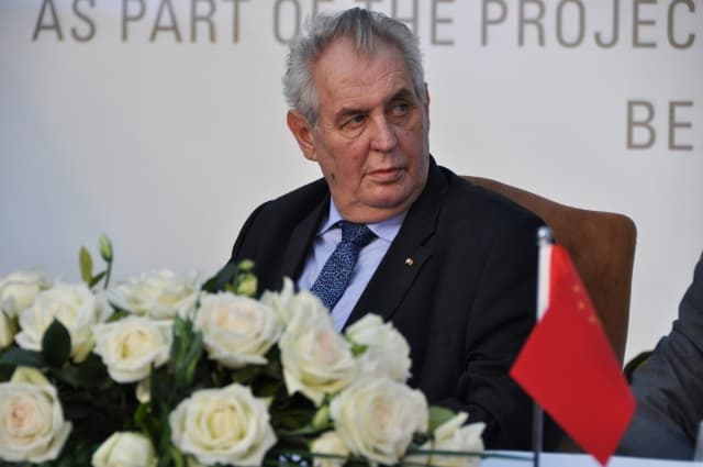 Prezident Miloš Zeman v Číně.