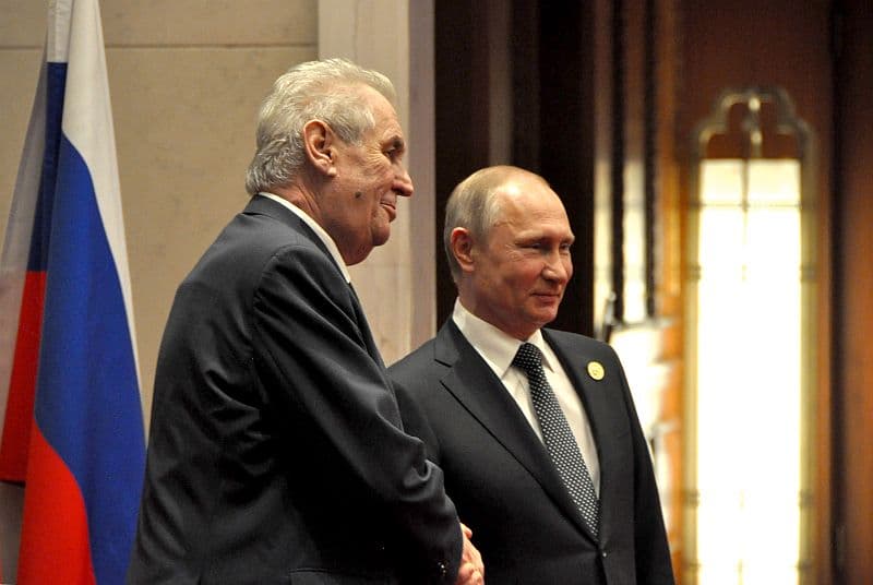 Prezident Miloš Zeman a jeho ruský protějšek Vladimir Putin.