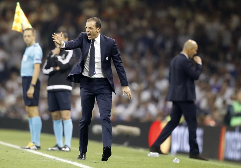 Trenér Juventusu Massimiliano Allegri.