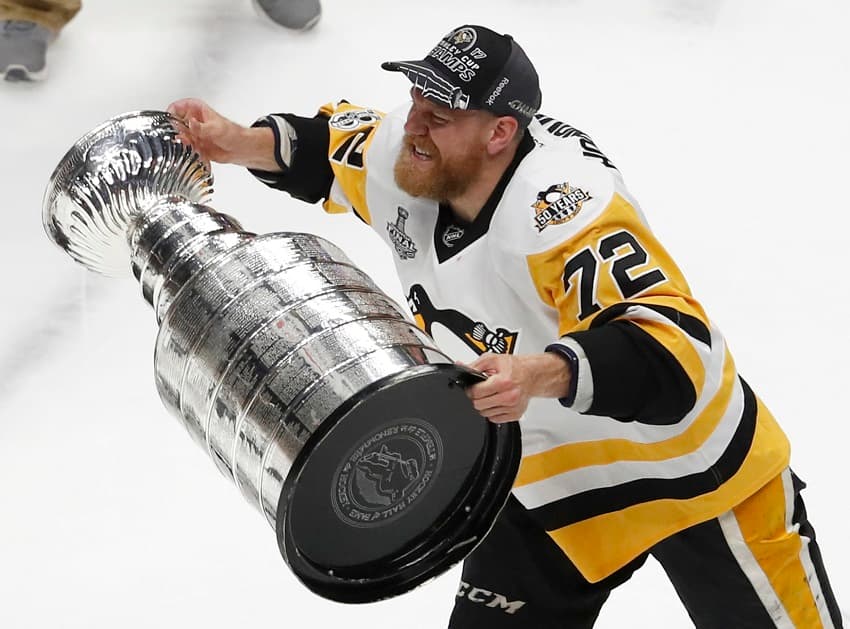 Pittsburg slaví zisk Stanley Cupu. 