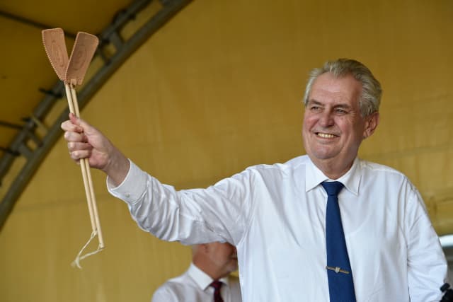 Prezident Miloš Zeman při své letošní cestě po Jihomoravském kraji.