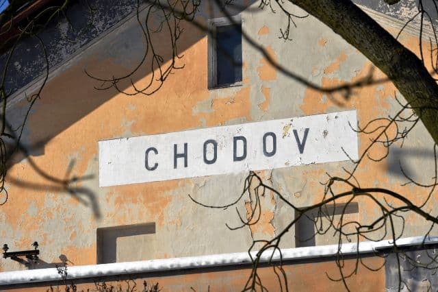 Nádraží Chodov na Sokolovsku.