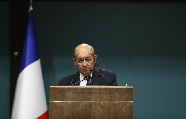 Francouzský ministr zahraničí Jean-Yves Le Drian.