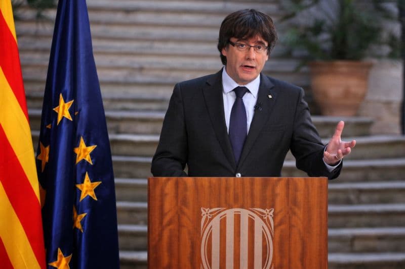 Katalánský premiér Carles Puigdemont.