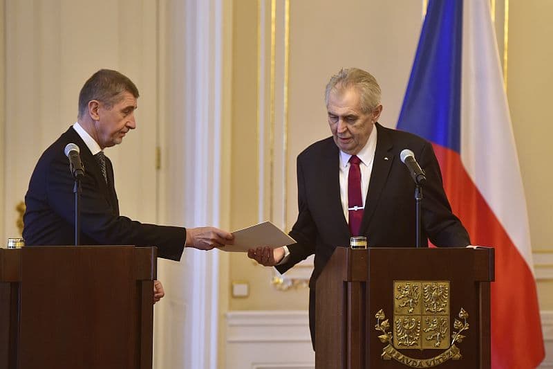 Andrej Babiš a Miloš Zeman.