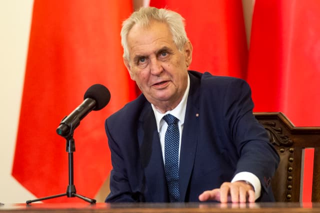 Prezident Miloš Zeman.