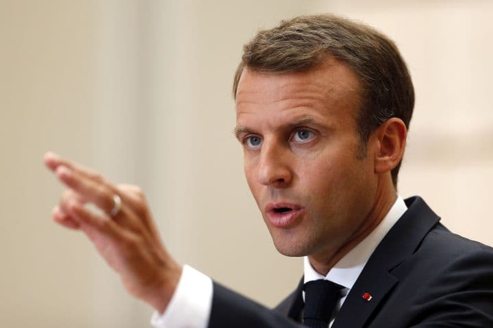 Francouzský prezident Emmanuel Macron.