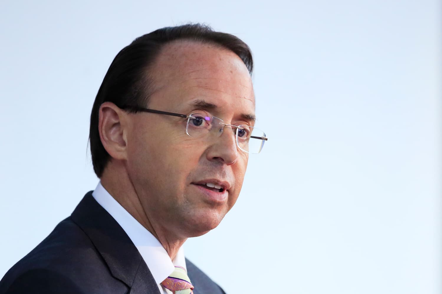 Náměstek amerického ministra spravedlnosti Rod Rosenstein.