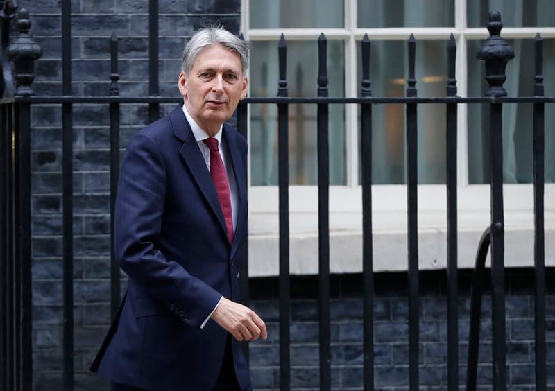 Britský ministr financí Philip Hammond.