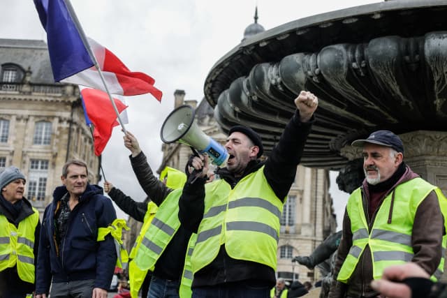 Snímek z protestů.