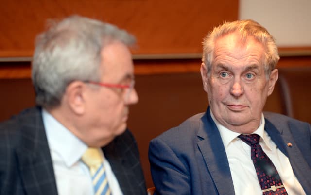 Miloš Zeman na návštěvě Maďarska.