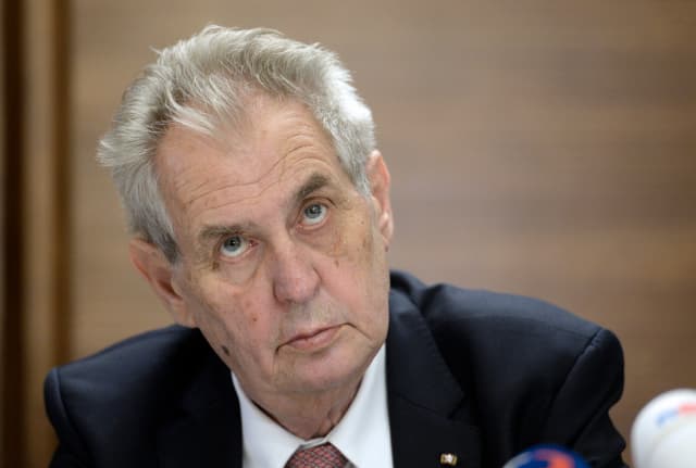 Prezident Miloš Zeman. 