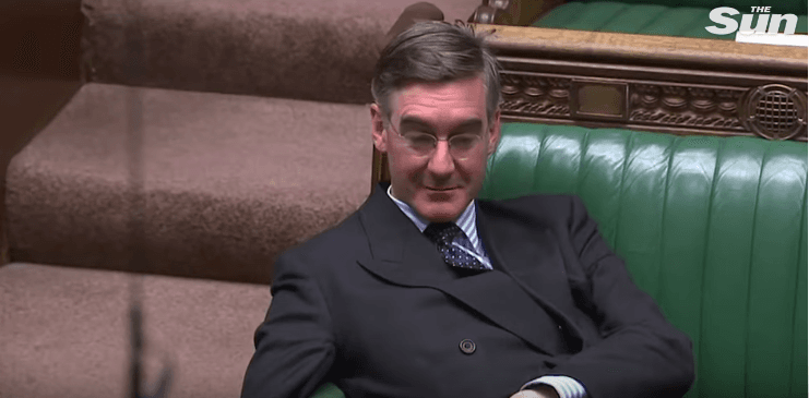 Člen britské vlády Jacob Rees-Mogg.