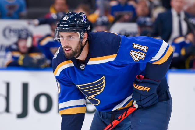 Obránce St. Louis Blues Robert Bortuzzo.