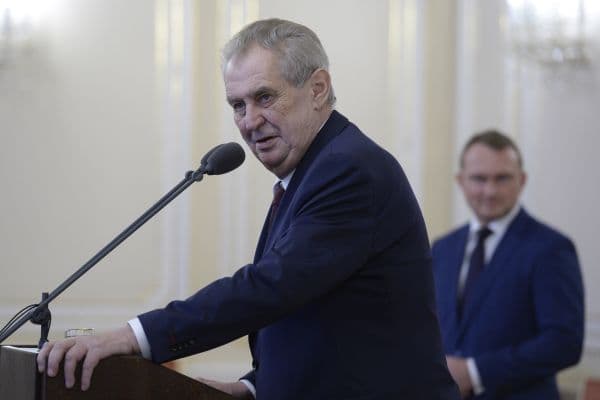 Prezident Miloš Zeman.