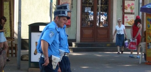 V Oděse se ukrajinština nenosí ani mezi policisty (ilustrační foto).
