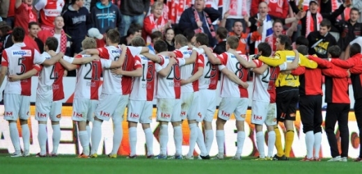 Fotbalisté Slavie Praha.