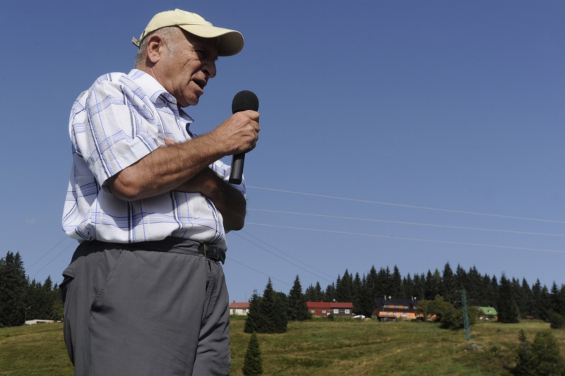 K shromáždění promluvil také ředitel Národního parku Šumava Jan Stráský. 