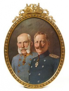 Císař Vilém II. a císař František Josef I.