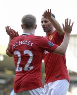 Paul Scholes a Ryan Giggs, fotbalisté Manchesteru United a vzory Tomáše Rosického.