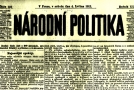 Národní politika ze 7. září 1912.