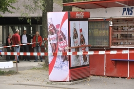 Jedna ze zavřených trafik na Havířovsku. I zde si lidé kupovali levný alkohol.