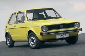 První generace VW Golf se objevila v roce 1974. Model už je tedy 38 let na trhu.