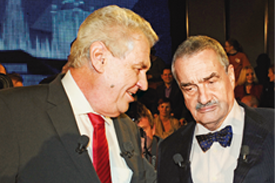 Miloš Zeman a Karel Schwarzenberg.