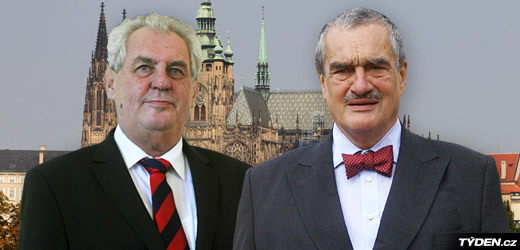 Miloš Zeman (vlevo) a Karel Schwarzenberg.