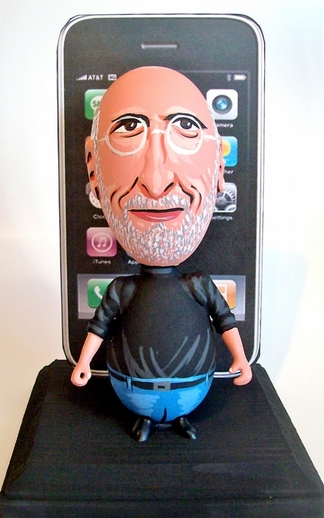 Jedna z nejvýraznějších osobností počítačového průmyslu posledních let, zakladatel firmy Apple, "vajíčkový" Steve Jobs.