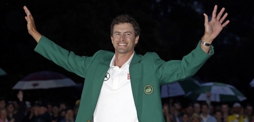 Vítěz golfového Masters Australan Adam Scott.