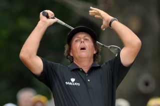 Phil Mickelson se snažil seč mohl, na výhru to však nestačilo.