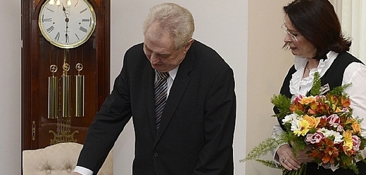 Prezident Miloš Zeman a možná budoucí premiérka Miroslava Němcová.