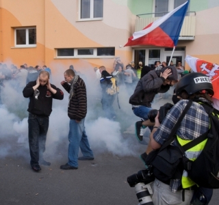 Momentka z budějovického sídliště Máj.