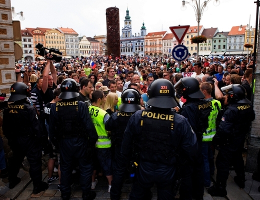 Momentka z Českých Budějovic.