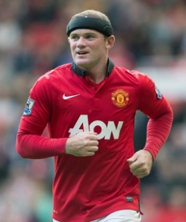 Útočník Manchesteru United Wayne Rooney.