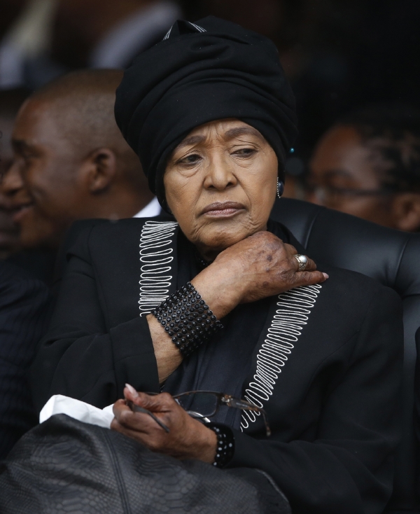 Winnie Madikizelová-Mandelová, bývalá manželka Nelsona Mandely, která po jeho boku prožila 38 let. (Foto: ČTK/AP/Matt Dunham)