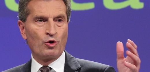 Evropský komisař pro energetiku Günther Oettinger.