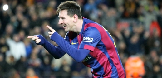 Lionel Messi z Barcelony.