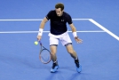 Andy Murray v utkání Davis Cupu proti Austrálii.