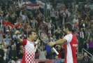 Chorvaté vyhráli čtyřhru a vedou ve finále Davis Cupu 2:1. 