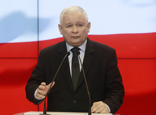 Vůdce polské vládnoucí strany Právo a spravedlnost Jaroslaw Kaczyński.