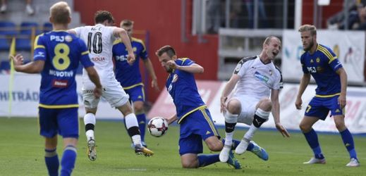 Plzeň v zápase 4. kola HET ligy proti Jihlavě. 