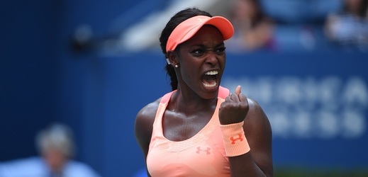 Americká tenistka Sloan Stephensová se raduje z postupu do semifinále US Open.