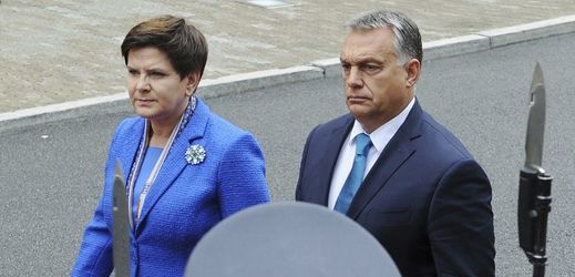 Polská premiérka Beata Szydlová a maďarský premiér Viktor Orbán.